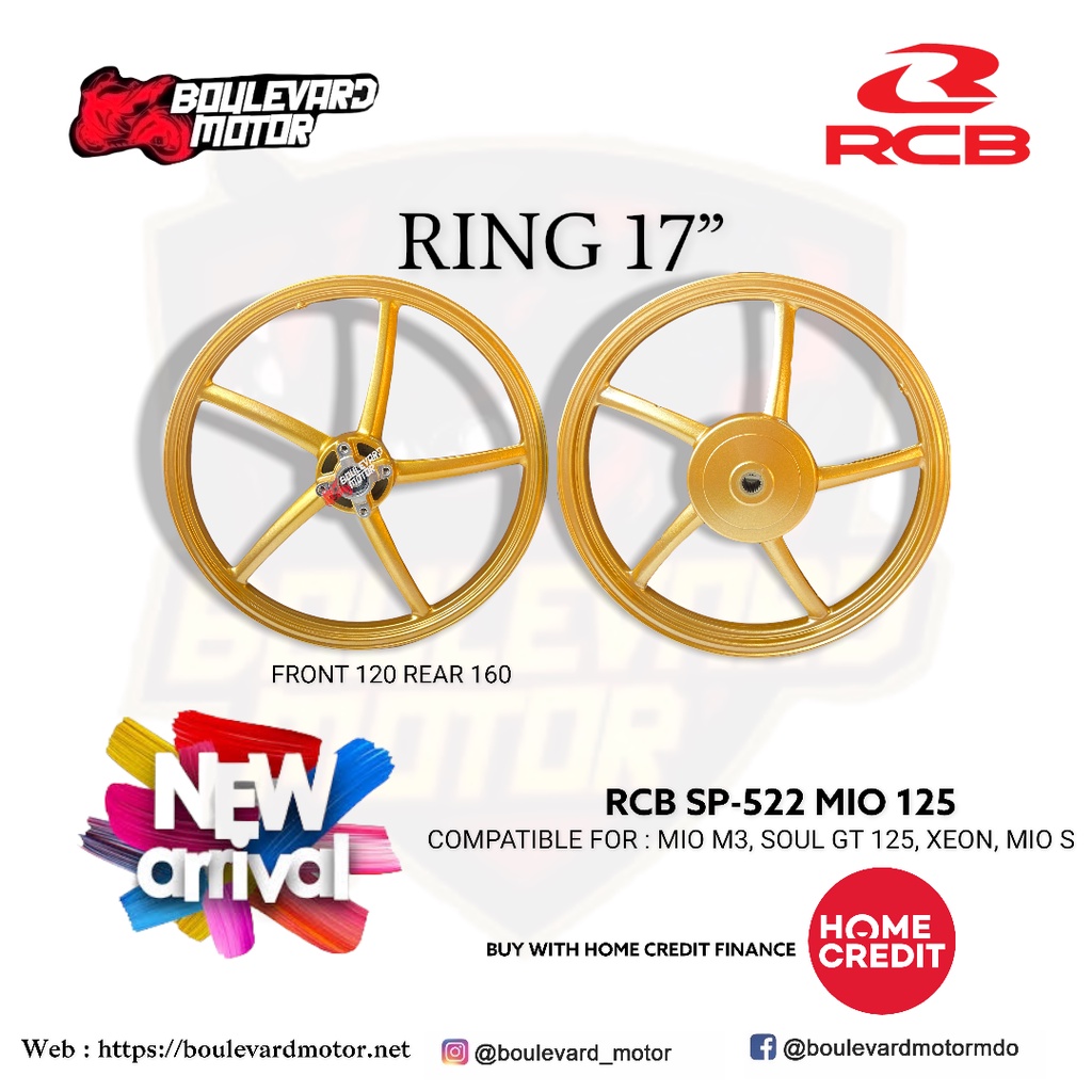 Jual Velg racing boy sp 522 ring 17 mio m3, xeon , mio z rcb | Shopee ...