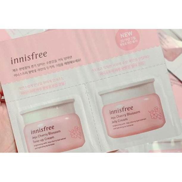 Jual SAMPLE Innisfree Jeju Cherry Blossom Cream set | Shopee Indonesia