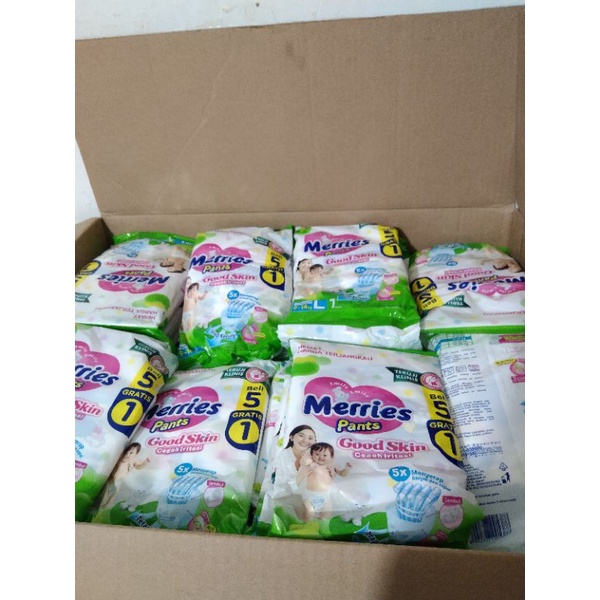 Jual Merries good skin pants M1 L1 Xl1 renceng (isi 6 pcs) | Shopee ...