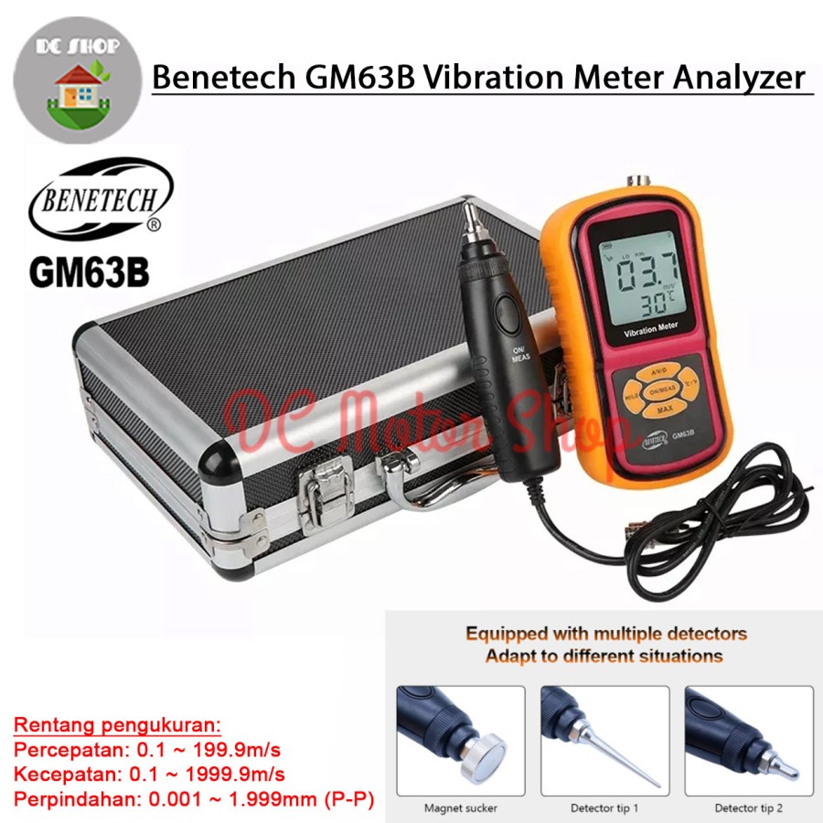 Jual Vibration Meter Benetech Gm B Alat Ukur Cek Getaran Vibrometer Gauge Shopee Indonesia