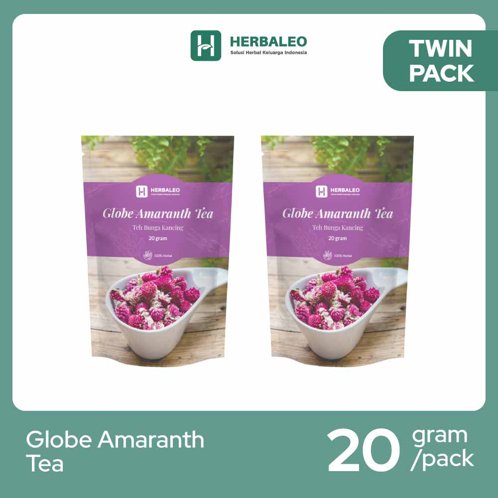 Jual Twinpack Herbaleo Globe Amaranth Tea 20 gr ( Teh Bunga Kancing