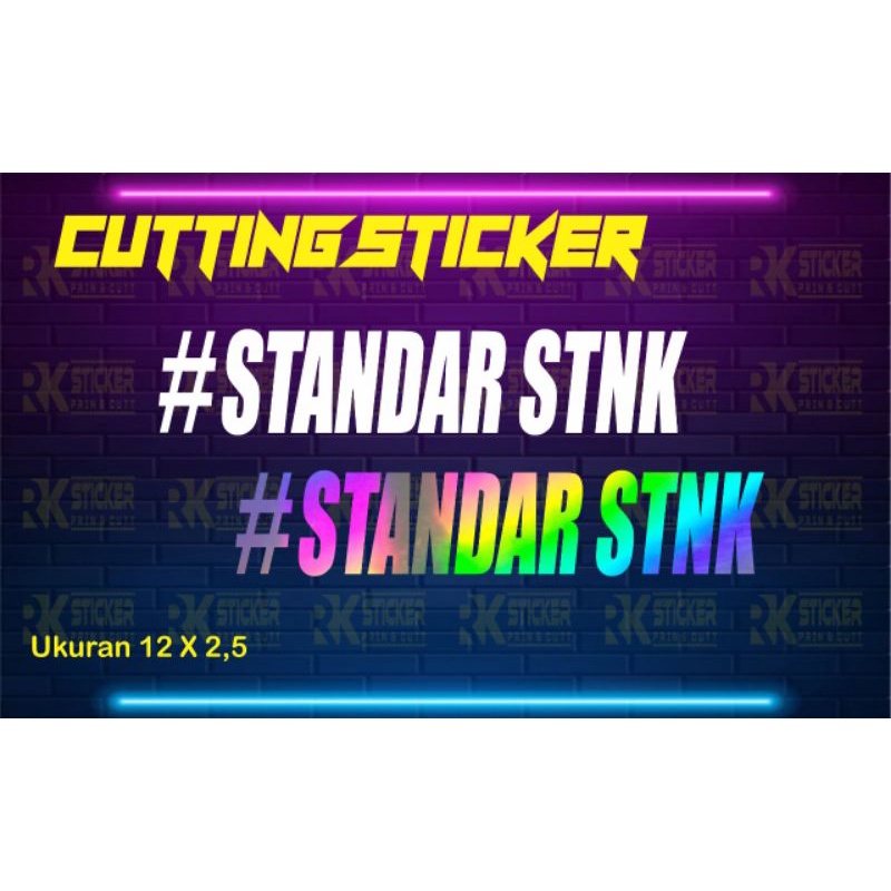 Jual Sticker Cutting #STANDAR STNK stiker motor viral | Shopee Indonesia