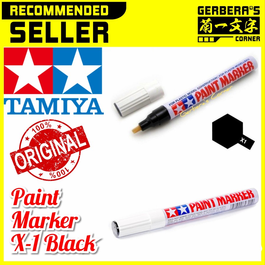 Jual Tamiya Paint Marker X1 X1 Black Marker Cat Kuas Airbrush Gundam
