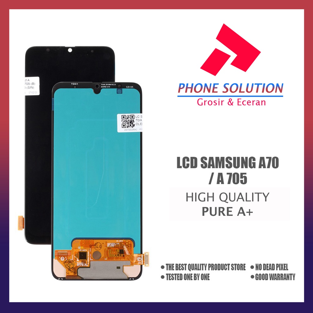 Jual LCD Samsung A70 / LCD Samsung A705 100% Fingerprint Original OEM ...