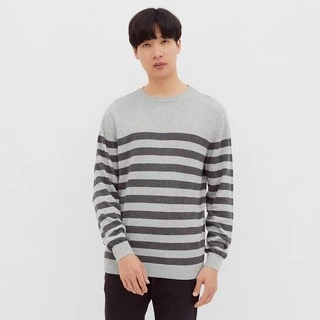M231 Sweater Knit Combination Panjang Abu 2176