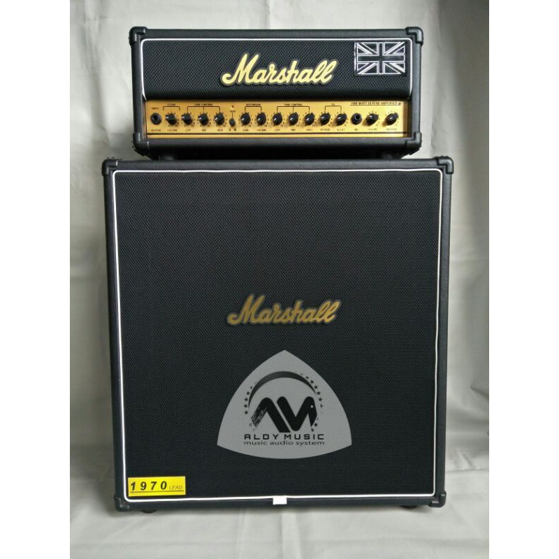 Jual AMPLI GITAR HEAD CABINET MARSHALL CUSTOM PABRIKAN SUARA GAHAR