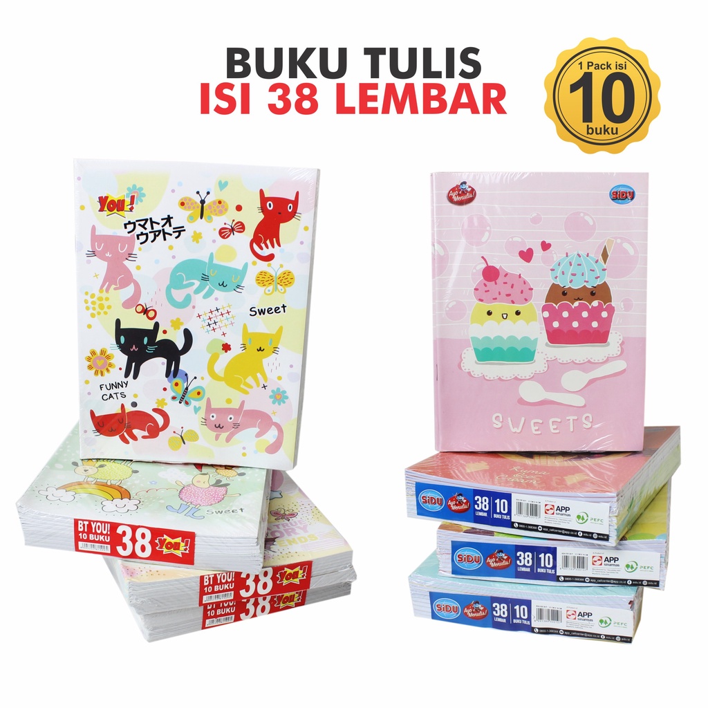 Jual Buku Tulis Sidu Lembar Buku Tulis Pack Isi Merk Sidu Dan