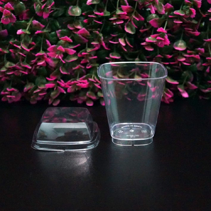 Jual Gelas Plastik Jelly Cup Gelas Pudding Cup Jelly Bening Gelas Kotak Pudding Cup Plast Glass 3352