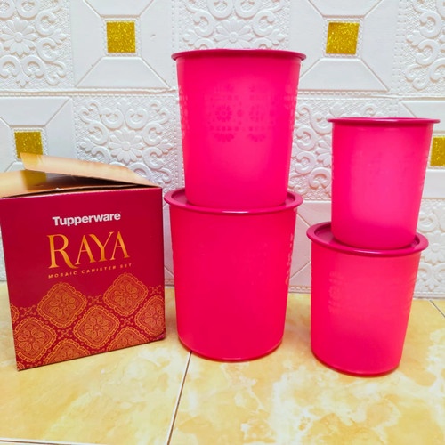 Jual Raya Mosaic Canister Set / Toples / Ori Tupperware | Shopee Indonesia