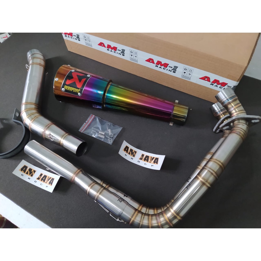 Jual Knalpot Racing Akrapovic Gp M1 Pedrosa Pelangi Yamaha R25 R 25 ...