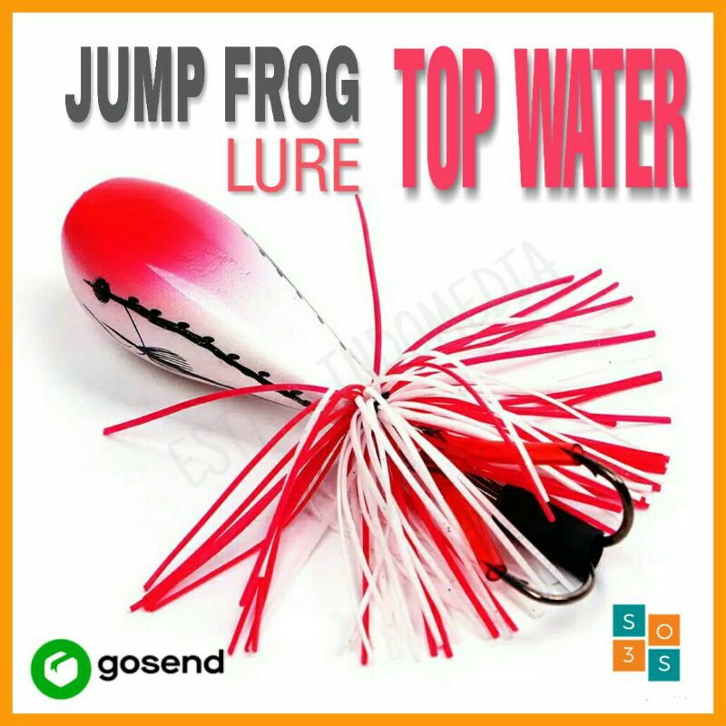 Jual Umpan Casting Gabus - Jump Frog Lure Top Water Double Strong Hook Jump  Import