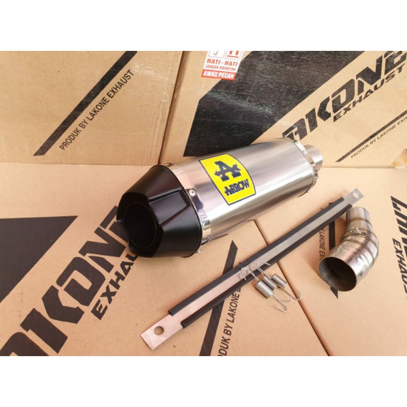 Jual KNALPOT ARROW Works SLIP ON MID PIPE NINJA 250 FI 250R Z250 RR ...