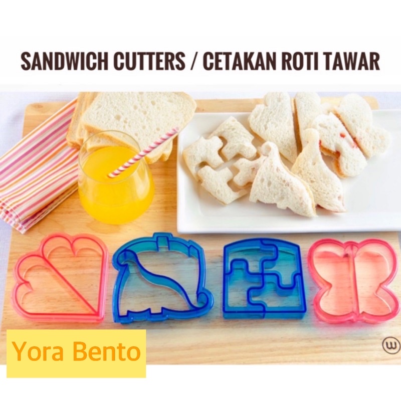 Jual Sandwich Cutter Cetakan Roti Tawar Bento Tools | Shopee Indonesia