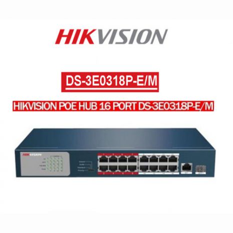 Jual POE SWITCH HIKVISION DS-3E0318P-E/M B 16 Port Fast Ethernet POE ...