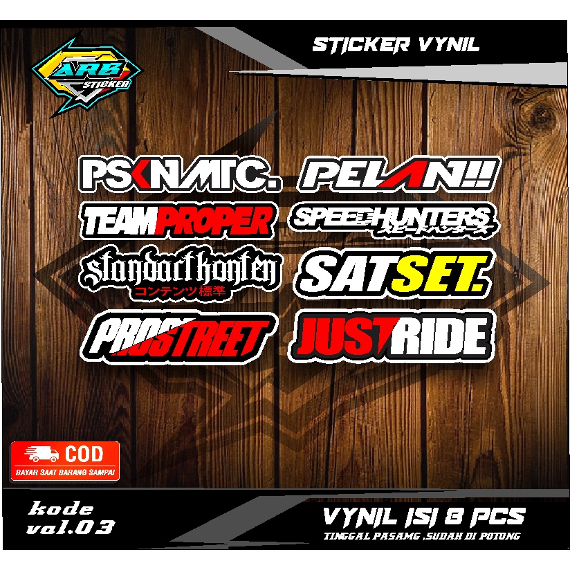 Jual Sticker Hologram VYNIL Pack Print & Cut ARB SATSET Vol.03 | Shopee ...