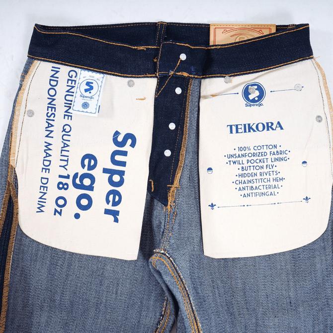 Jual SUPEREGO SELVEDGE DENIM TEIKORA 18oz Unsanforized Slim
