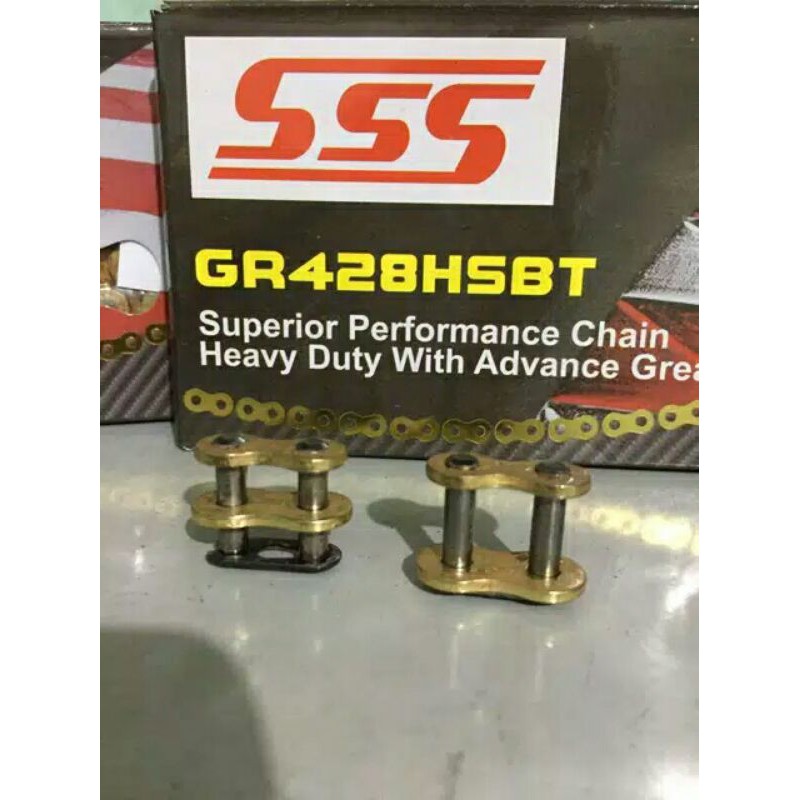 Jual Sambungan/ Kancing Rantai SSS Gold 415H, 428H, 520H | Shopee Indonesia