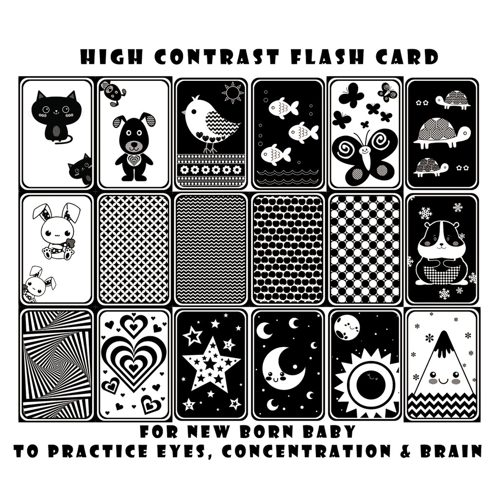 Jual FLASH CARD BAYI / HIGH CONTRAST | Shopee Indonesia