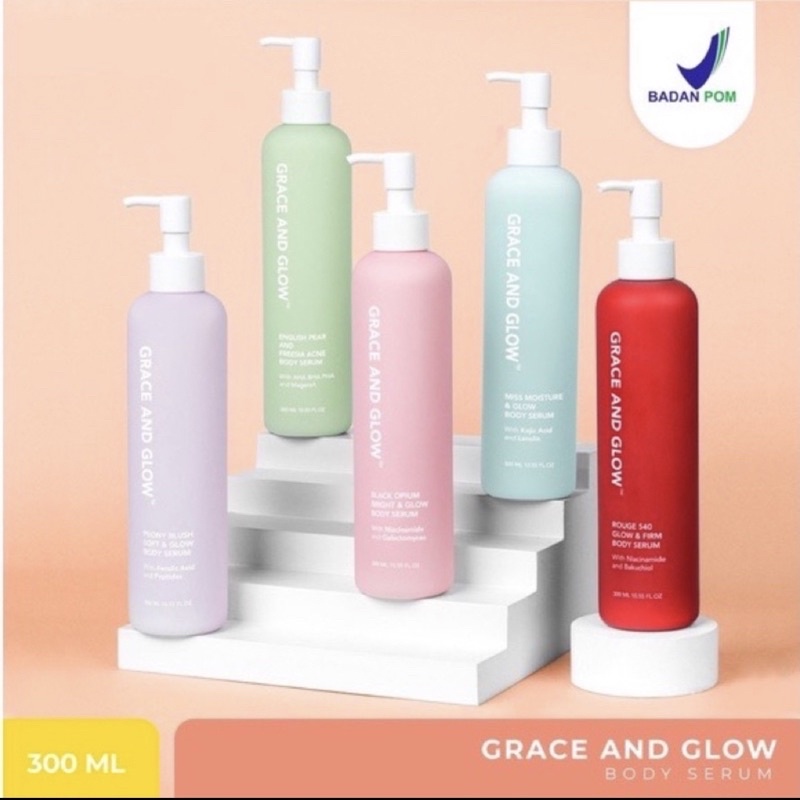 Jual Grace And Glow Body Serum English Pear Freesia Black Opium Body Lotion Grace Glow