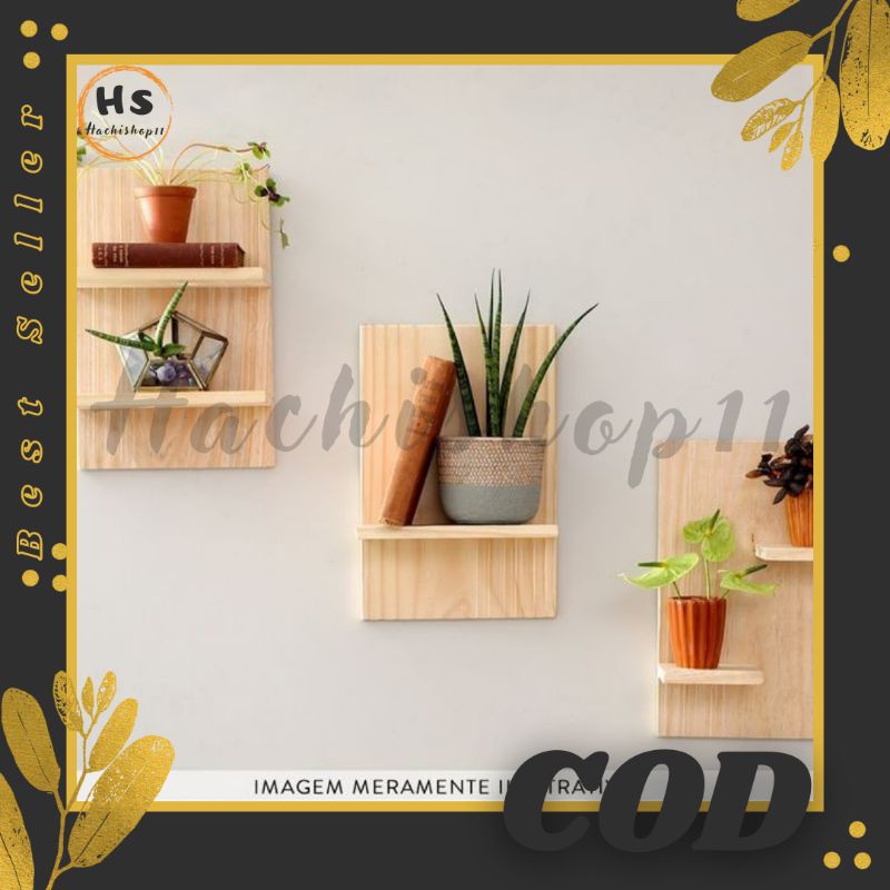 Jual Rak Bunga Dinding tempel Ruang Tamu Hiasan Dinding Minimalis Bahan