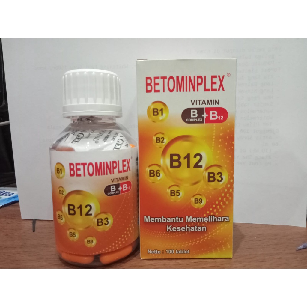 Jual Betominplex Vitamin B Complex + B12 (100 Kapsul) (Botol) & (Sachet