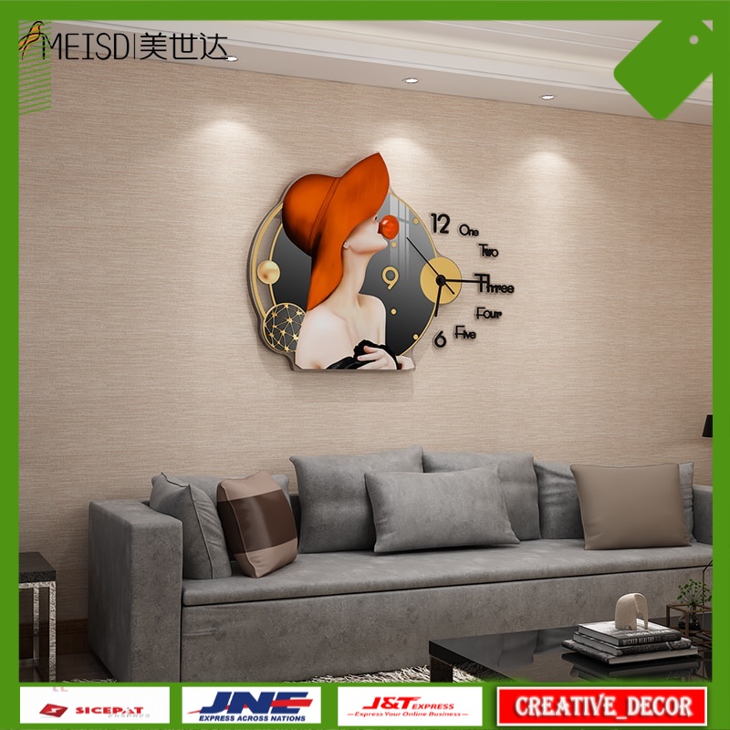 Jual Jam Dinding Aesthetic Dekorasi Dinding Modern Wall Clock Creative
