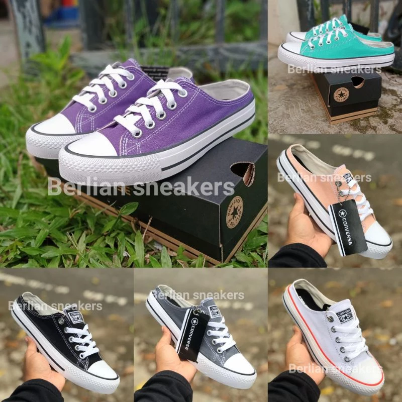 Sepatu Allstar Slipon Wanita Pria Kanvas Anti Licin