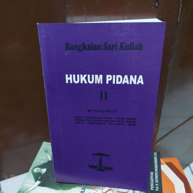 Jual Rangkaian Sari Kuliah HUKUM PIDANA II By Drs. E. Utrecht | Shopee ...