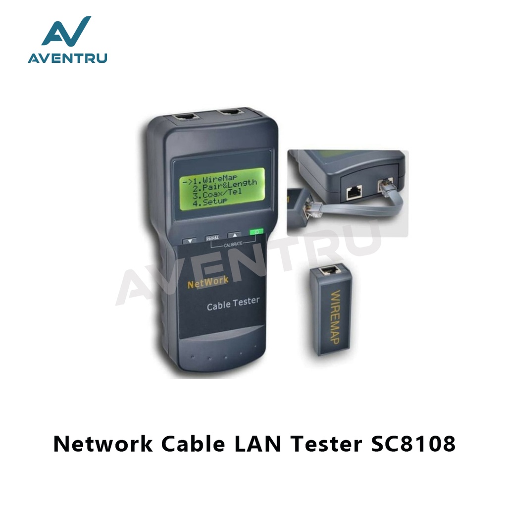 Jual Network Cable Tester Digital SC8108 LCD CAT5 RJ45 LAN Kabel Tester Shopee Indonesia
