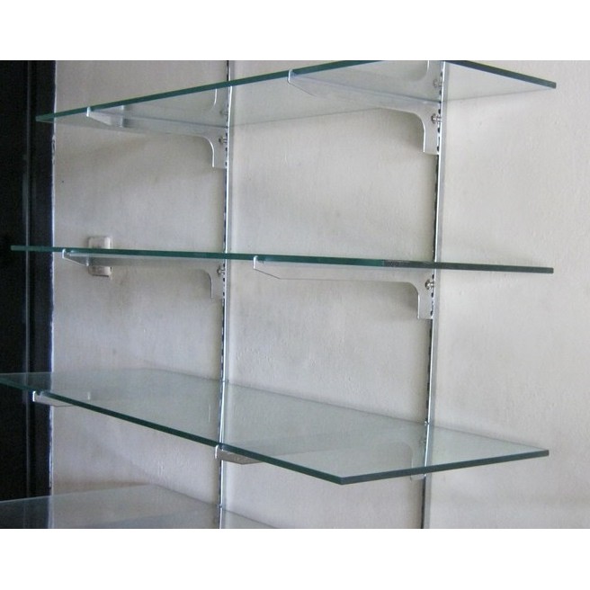 Jual Tiang Braket Stainless 1,8 m Rak Kayu Kaca Rak Display Patung ...