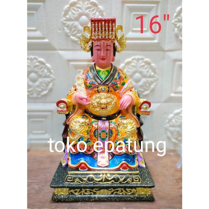 Jual Patung Dewi Macho / Macu / Maco /mazu Kayu Taiwan, Uk 16 Inc ...