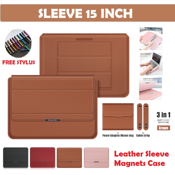 Jual LENOVO IDEAPAD SLIM 3 15 LEATHER SLEEVE CASE 3in1 LAPTOP
