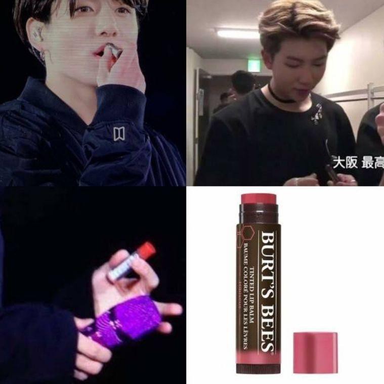 Jual R3kom3nd3dz, Burt's Bees Tinted Lip Balm original BTS Jungkook burt burtsCode.L.5.P.0.0.1