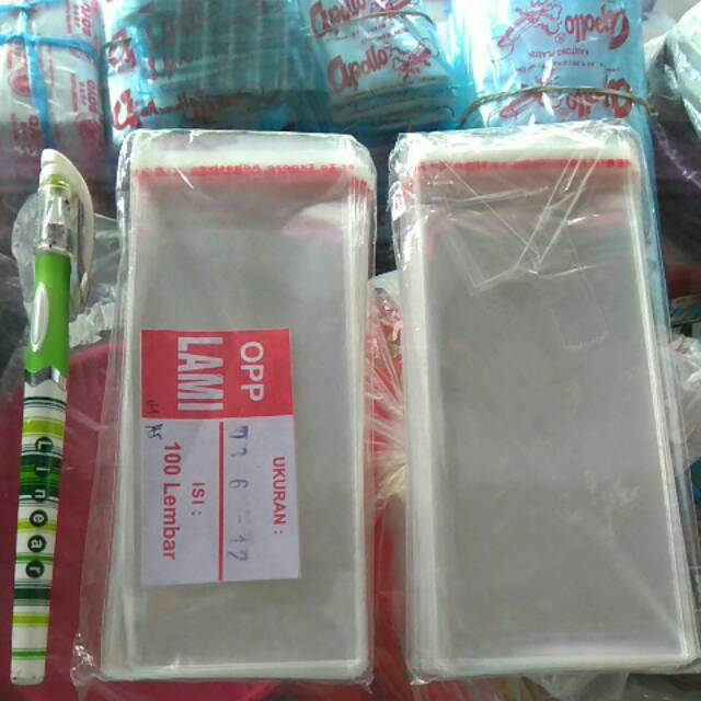 Jual Plastik Lem Plastik Bening Plastik Opp Ukuran 6x12 Isi 100 Shopee Indonesia 7943