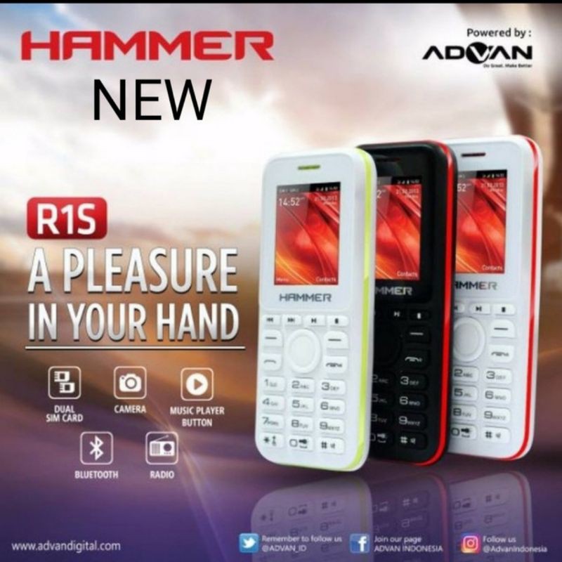 Jual advan hammer R1s new 100% original garansi resmi 1 tahun | Shopee ...