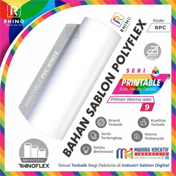Jual RHINOFLEX Polyflex Korea / poly flex PRINTABLE PVC WHITE | Shopee ...