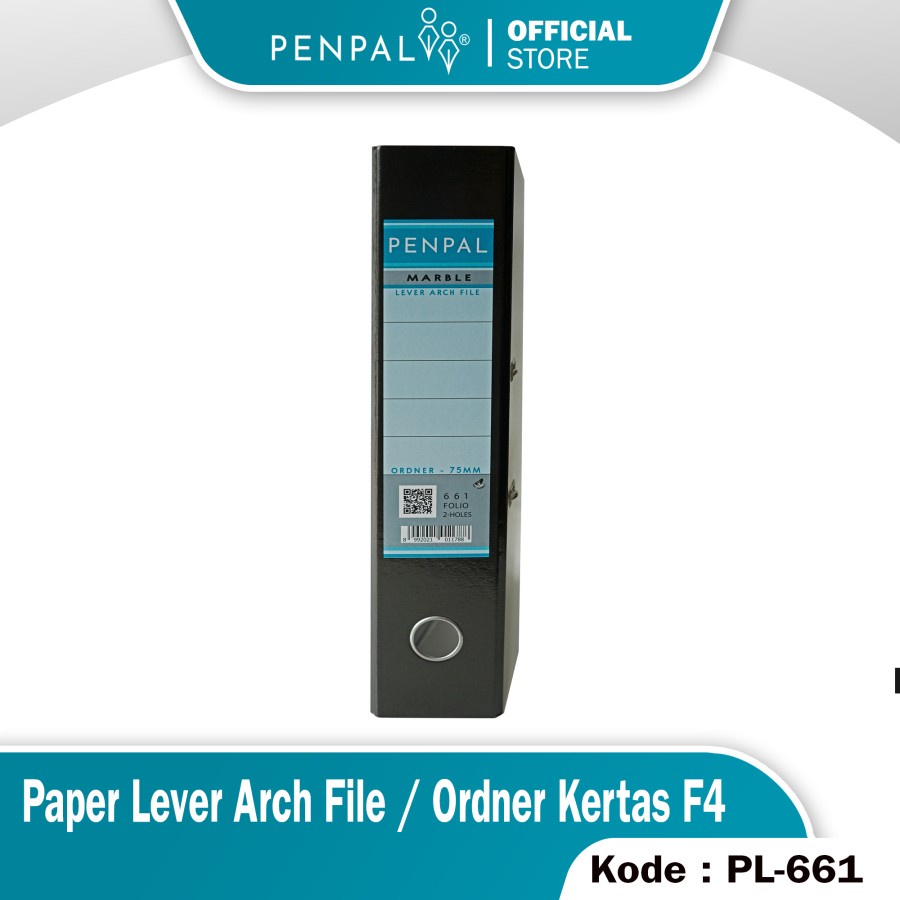 Jual Penpal Paper Lever Arch File / Ordner Kertas F4 PL-661 Marble ...