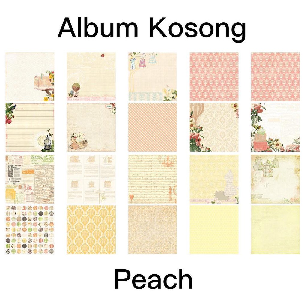 Jual DIY SCRAPBOOK BAHAN SCRAPBOOK ALBUM KOSONG PEACH Shopee