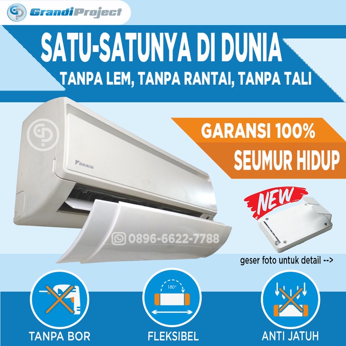 Jual AC Air Screen Cover | Reflektor / Talang / Penahan Hembusan Angin ...