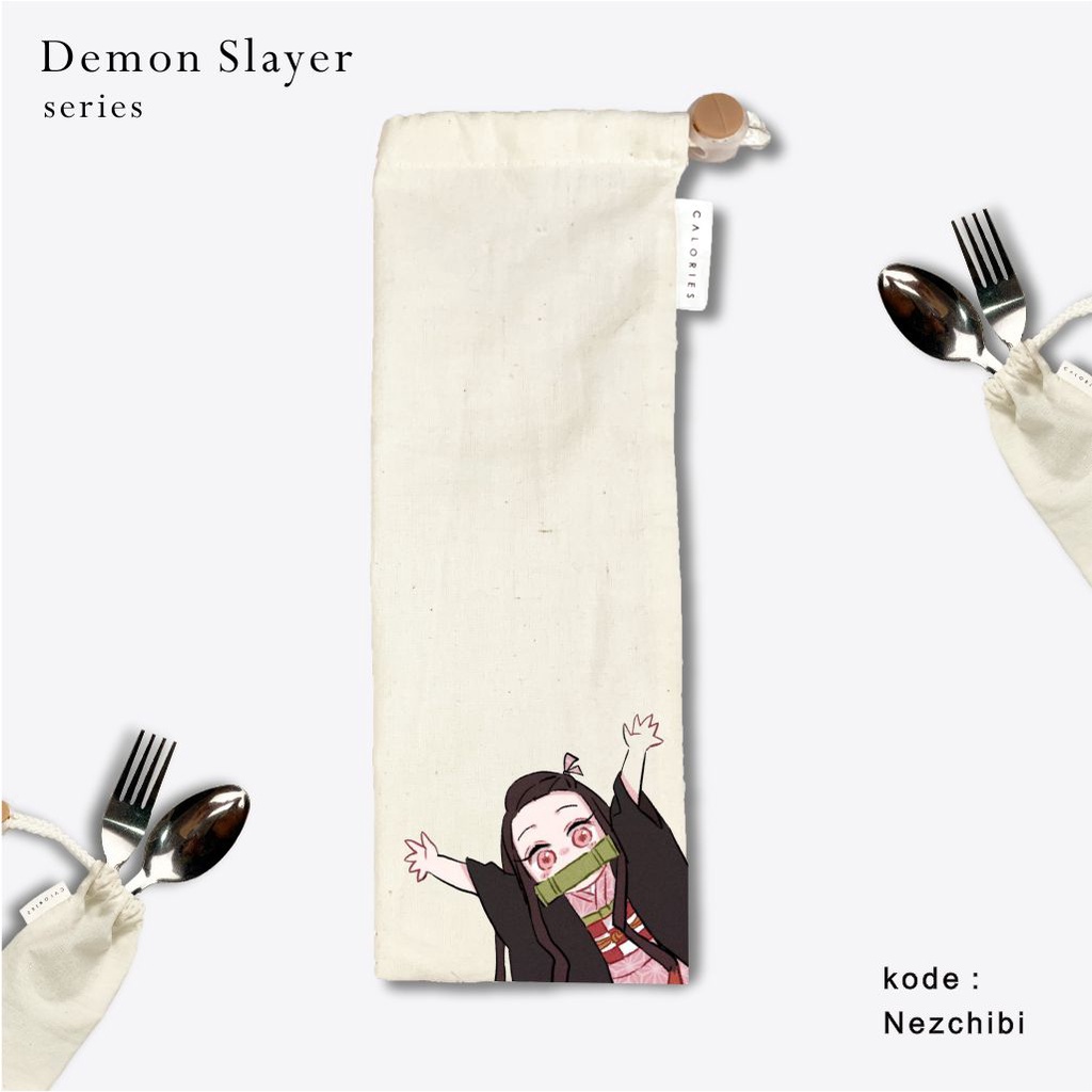Jual Serut Sendok cutlery alat makan Anime Demon slayer Nezuko Tanjiro