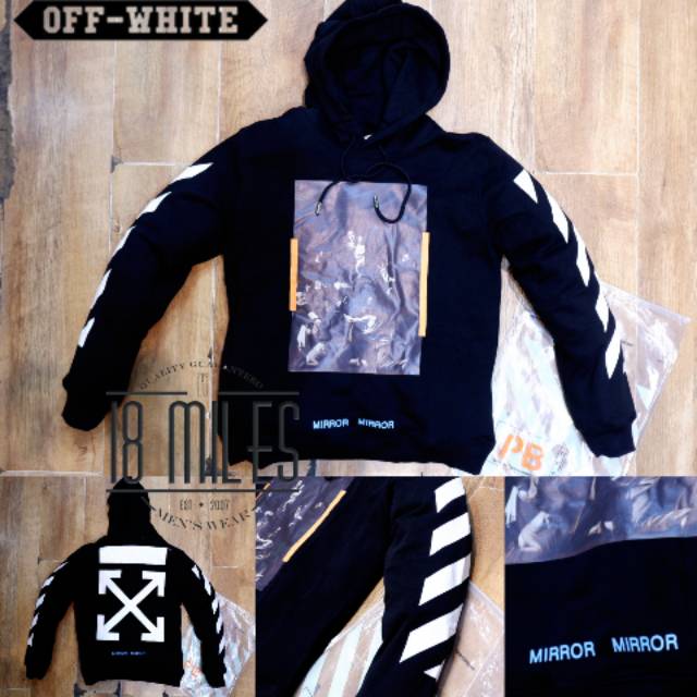 Off white cheap hoodie mirror mirror