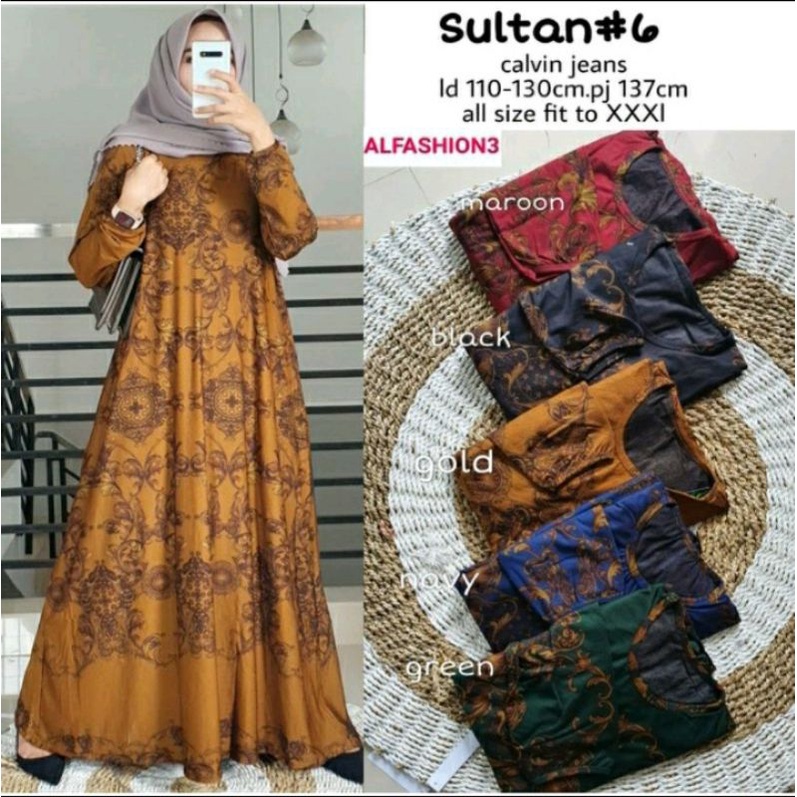 Jual Promo Cuci Gudang Termurah Ll Gamis Sultan Jumbo Ll Gamis Terbaru