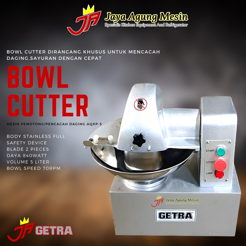 Jual Bowl Cutter Getra Aqxp 5 Mesin Pemotong Daging And Sayuran Mixer