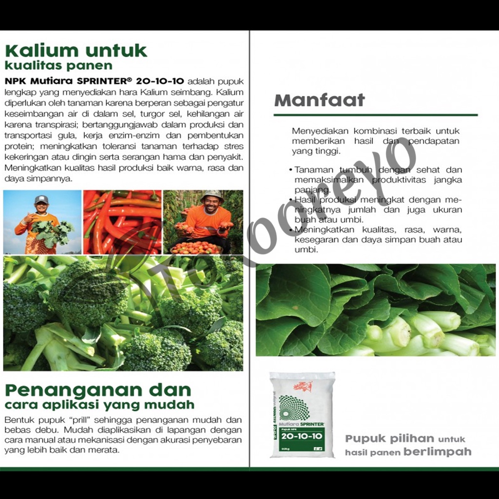 Jual PUPUK MEROKE MUTIARA SPRINTER 1 KG KEMASAN PABRIK NPK | Shopee ...