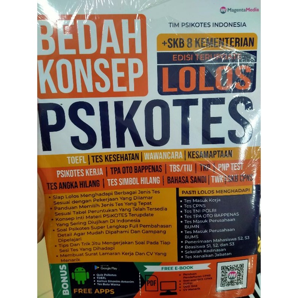 Jual Buku Psikotes Bedah Konsep Original Shopee Indonesia