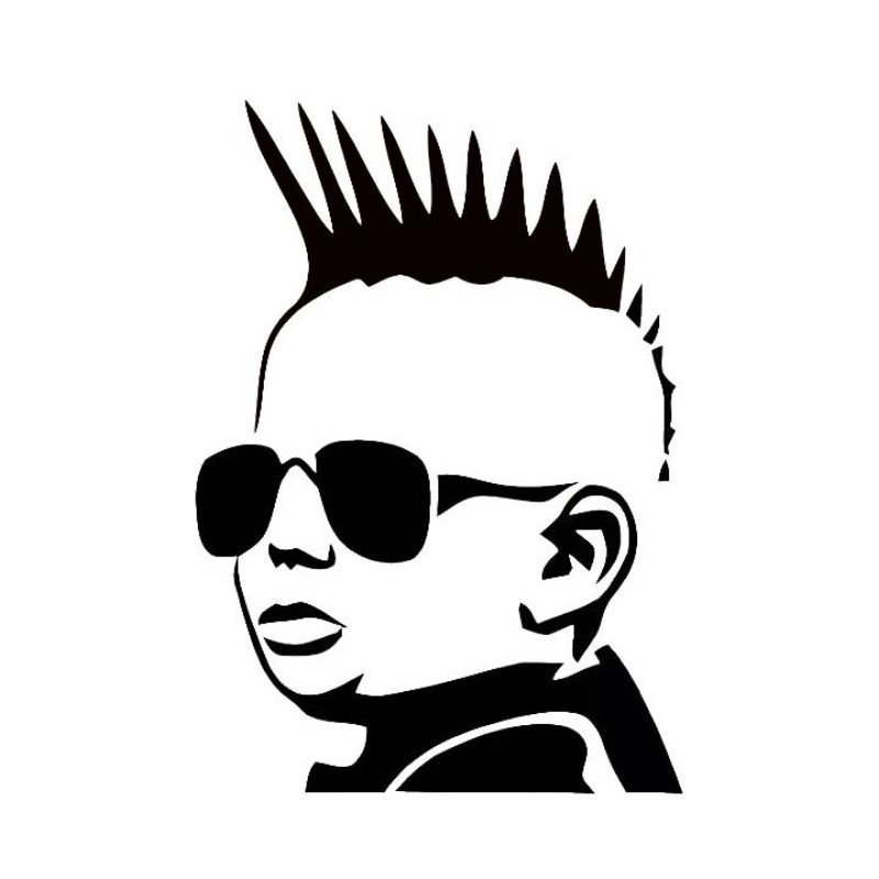Jual stiker mobil gambar baby punk rock | Shopee Indonesia