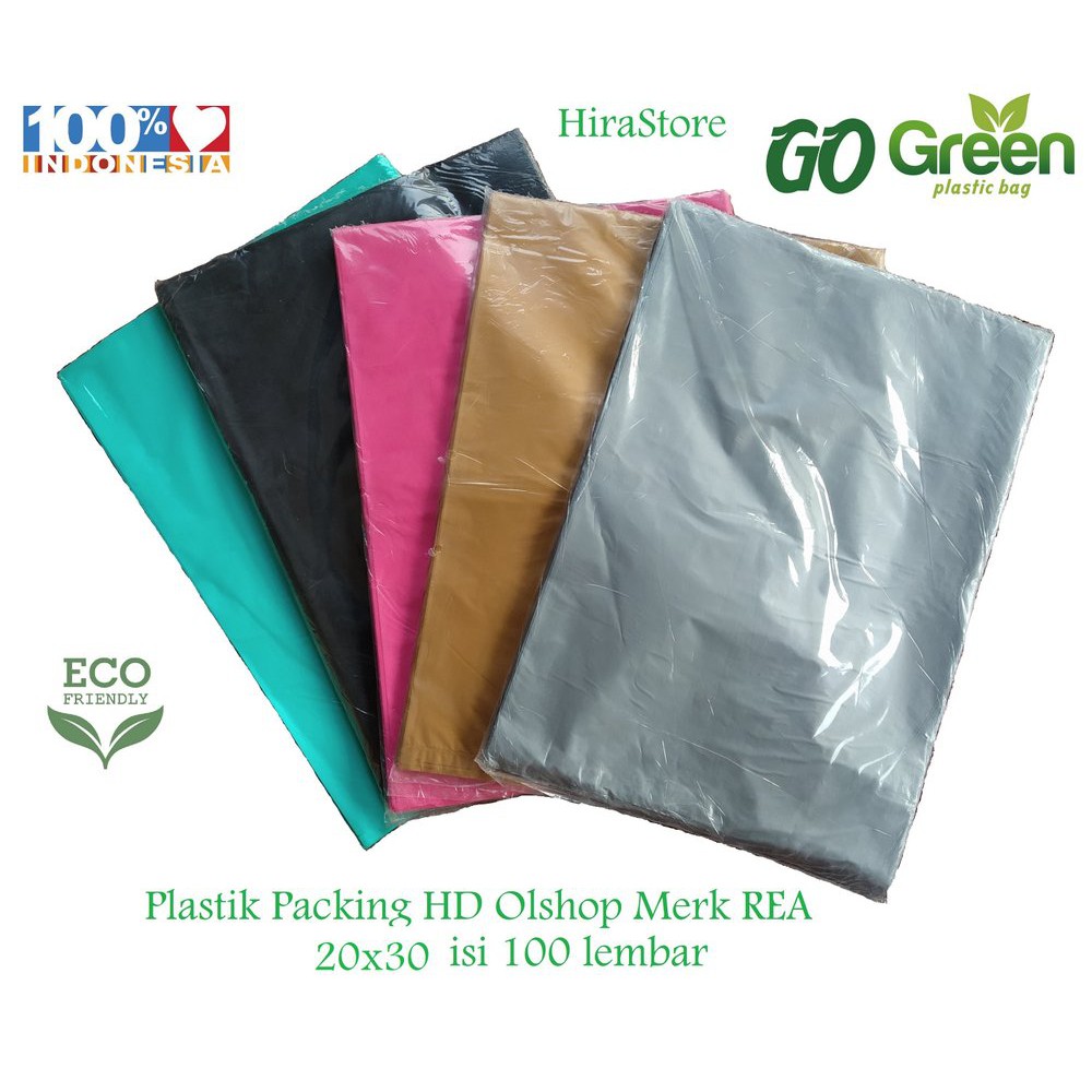 Jual Jual Plastik HD tanpa plong 20x30 warna silver merk REA isi 100 ...