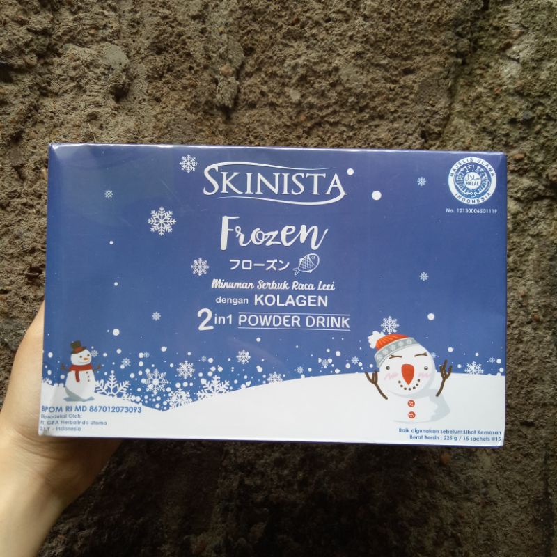 Jual [NEW] Skinista Frozen Collagen, Glutathione, & Vitamin C Powder Drink 2 in 1 (Mencerahkan