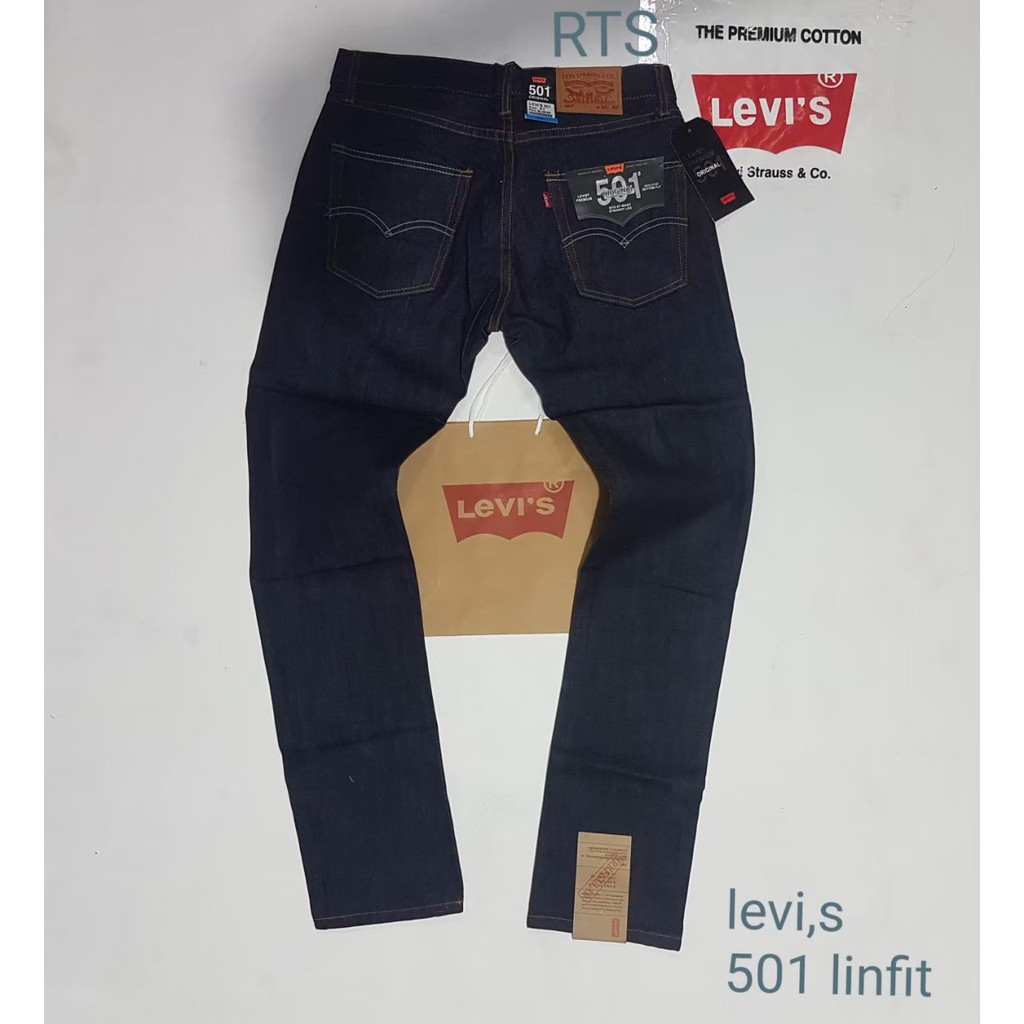 COD CELANA PANJANG PRIA JEANS LEVIS 502 IMPORT REGULER STRAIGHT BLUE INDIGO BLUE BLACK