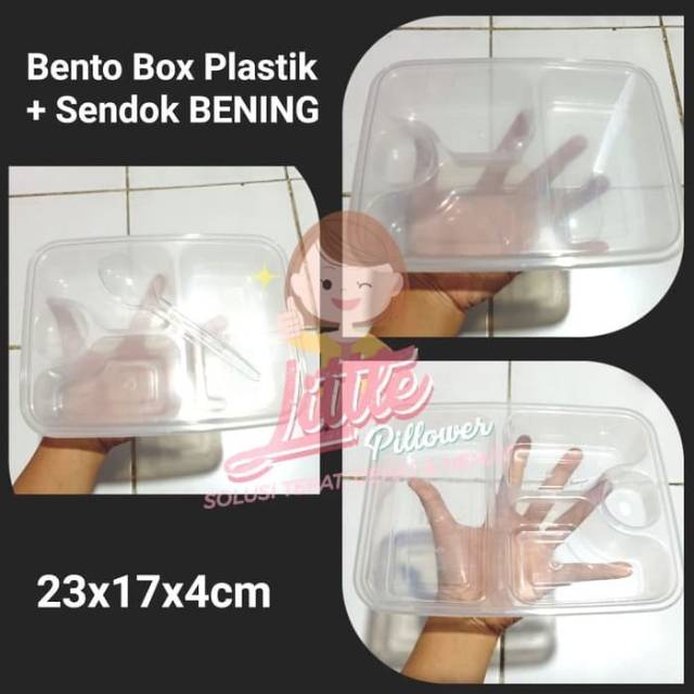 Jual Isi 25pcs Bentosendok Plastik Tebal Beninglunch Box Plastikkotak Makan Shopee Indonesia 3387